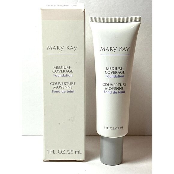 Mary Kay Medium Coverage Foundation Ivory 105 Gray Cap NEW Discontinued - Picture 1 of 3
